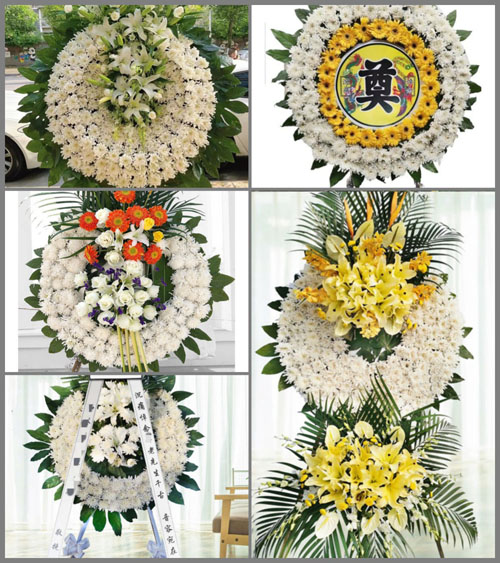 山东青岛黄岛区大村镇双墩村花圈速递